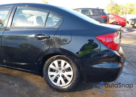 2012 Honda Civic Lx from USA, damaged, VIN 19XFB2F51CE007439